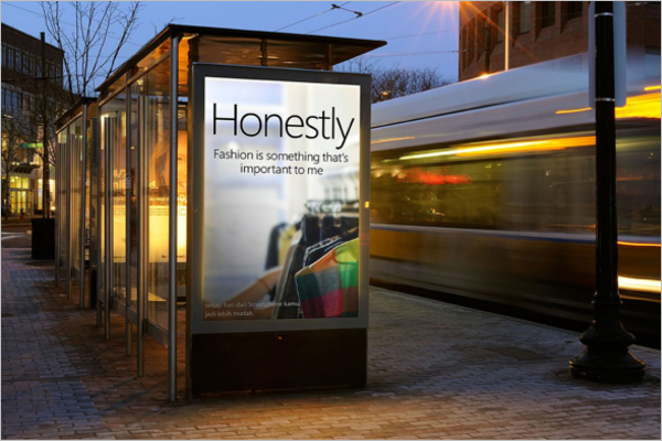 Street Billboard Mockup Design