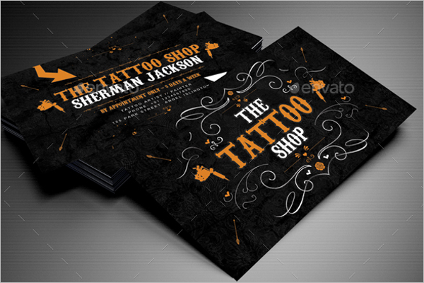 Tattoo Design Artist Business Card