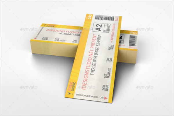 Ticket Mockup Bundle Design