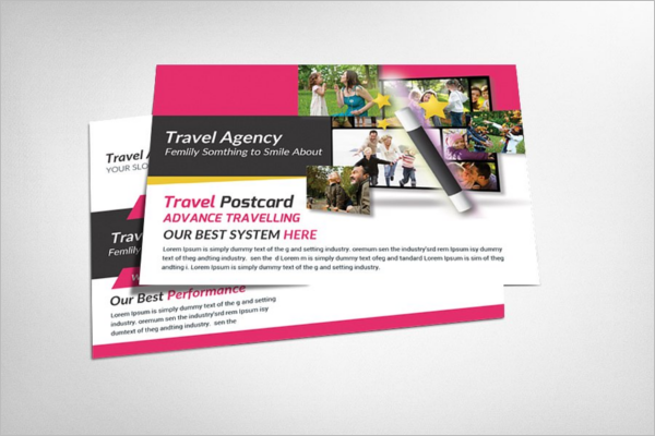 Travel Education Postcard Template