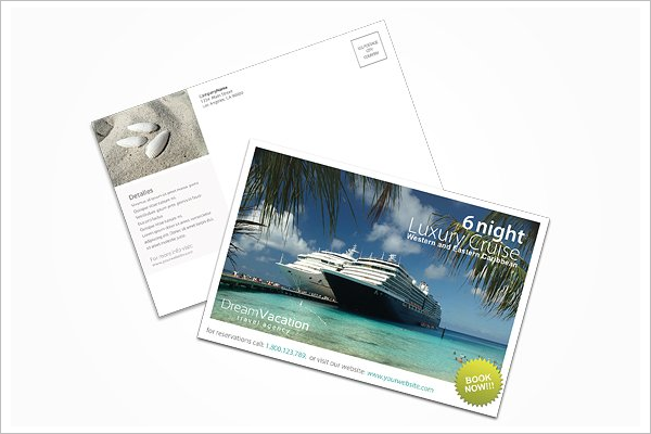 Trvel Agency Postcard Template