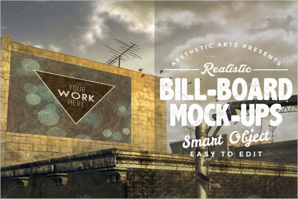 Unique Billboard Mockup psd
