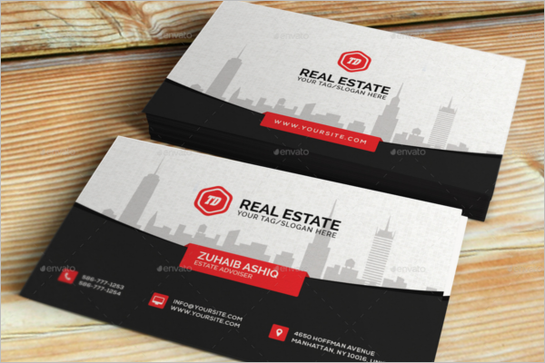Unique Real Estate Business Card Design
