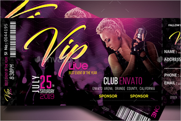 VIP Event Ticket Template