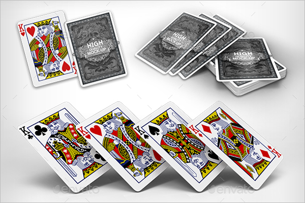 Vector Playing Cards Mock up