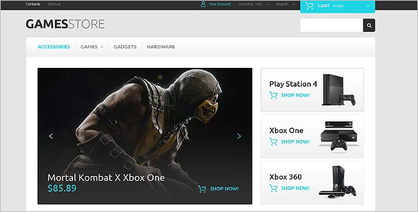 Video Games PrestaShop Theme