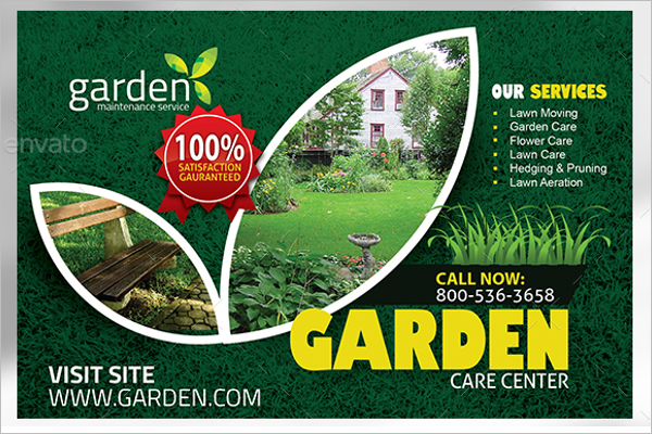 Vintage Garden Postcard Template