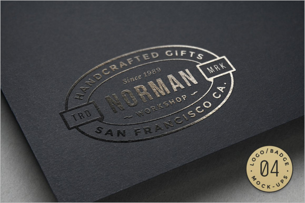 Vintage Logo Badge Mockup