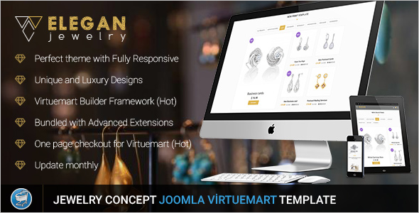 Virtuemart Responsive Jewelry Template