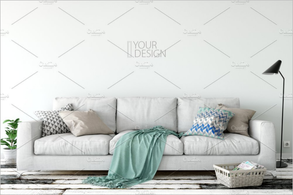 Wall Mockup Display Product