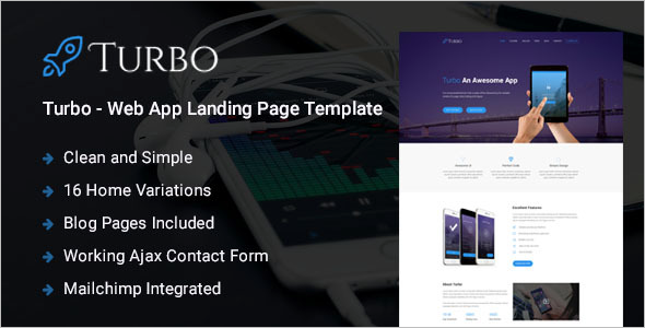 Web App HTML5 Landing Page Template