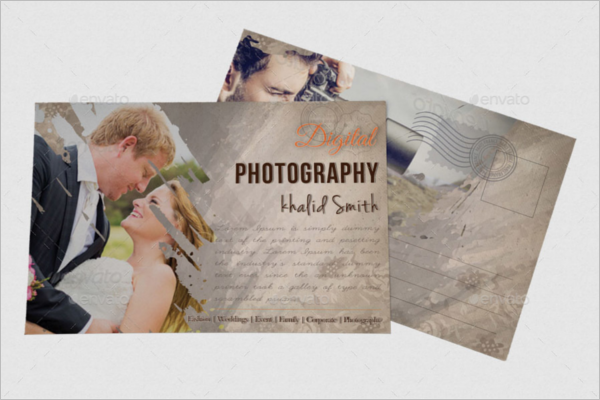 Wedding Photography Postcard Template