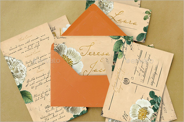 Wedding Stock Postcard Design