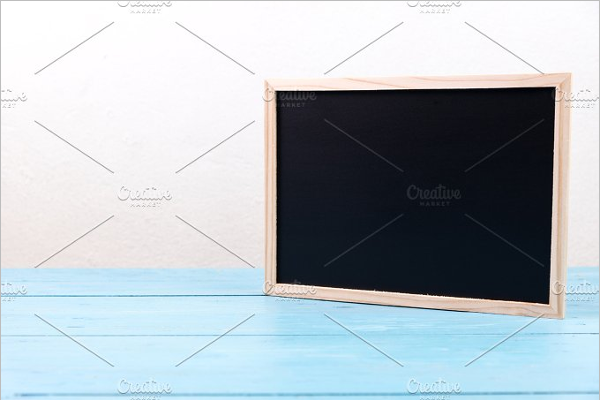 Wooden Black Board Template