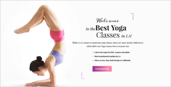 Yoga Center WordPress Theme