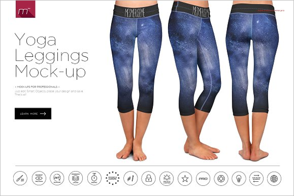 Yoga Leggings Mockup Design