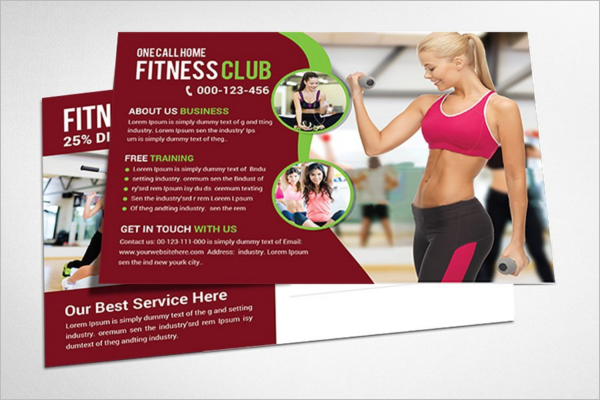 Yoga traning Post Card Template