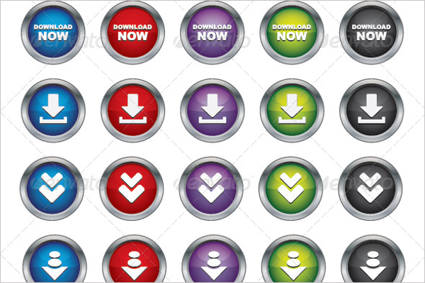 3D Buttons Template