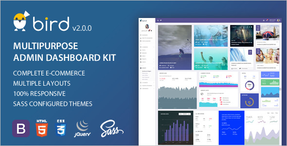 Admin Dashboard HTML5 Template - Creative Templates