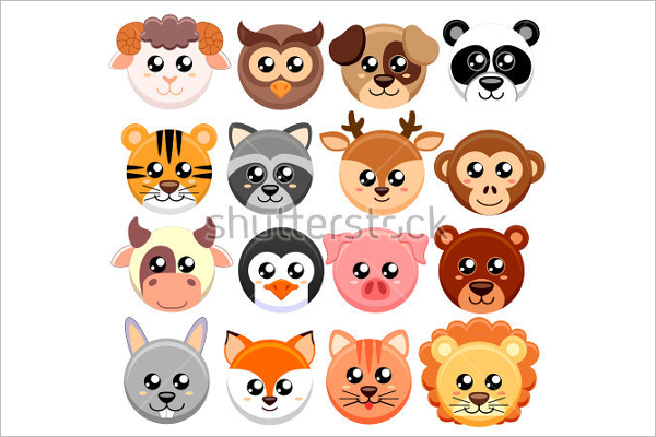 Animal Face Vector Design
