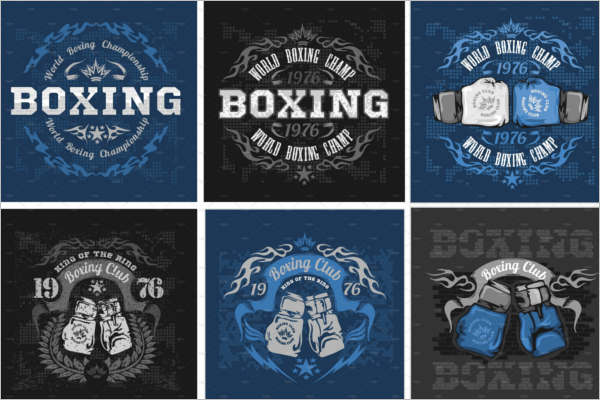 Boxing Coaching Badge Template
