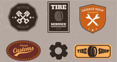 Car Garage Badges