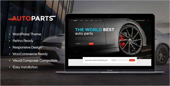 Car Parts Store & Auto Services Template