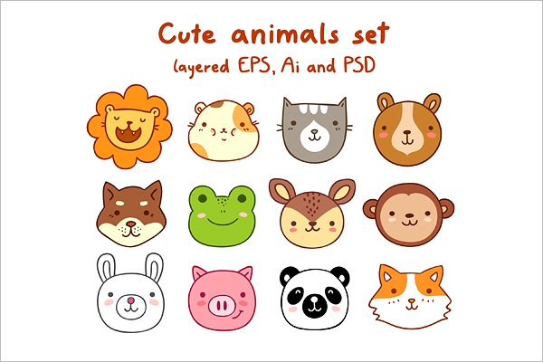 Cartoon Animal Set Design
