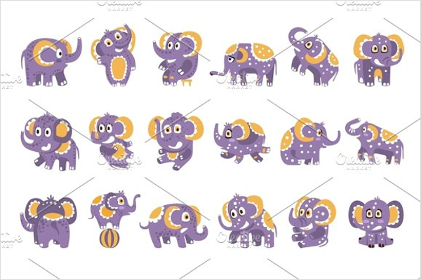 Cartoon Elephant Templates