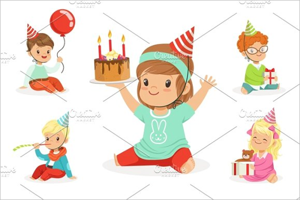 Children Birthday Celebration Template