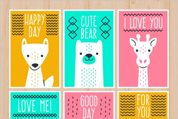 Colorful Dog Cartoon Template