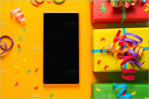 Colorful Gift Box Design Template