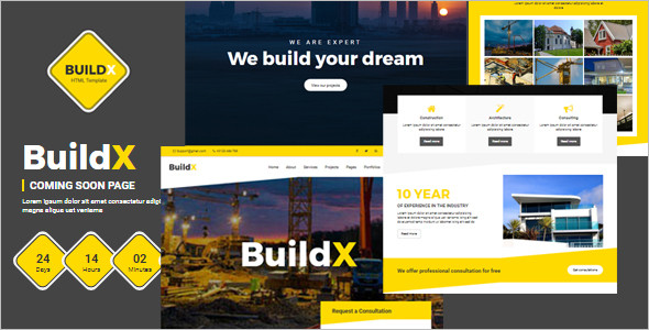 Coming Soon Construction HTML Template