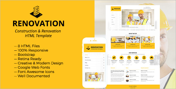 Construction Building HTML Template
