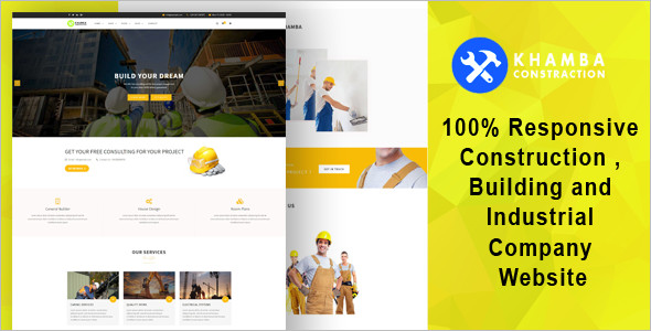 Construction Building HTML5 Website Template