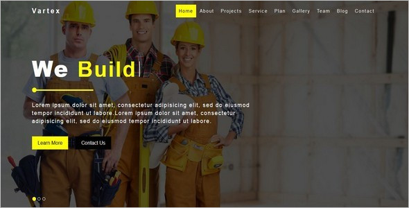 Construction Company HTML5 Template
