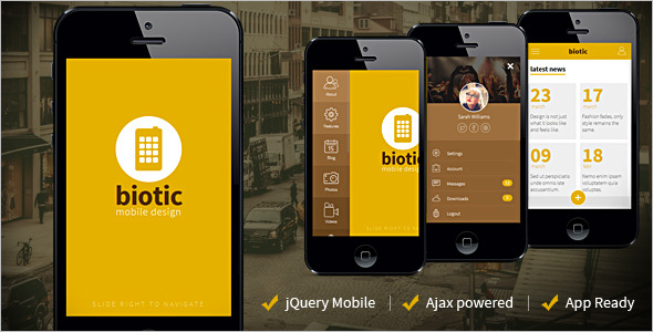 Creative Mobile App Template