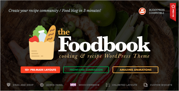 Creative Recipe WordPress Theme