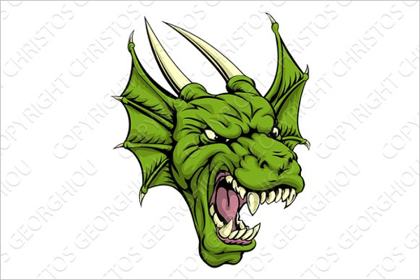 Dragon Illustration Tattoo Design
