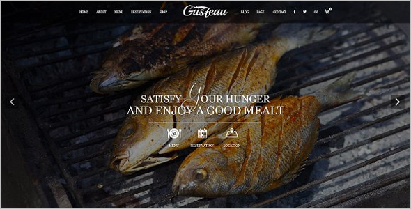 Elegant Food Recipe WordPress Theme