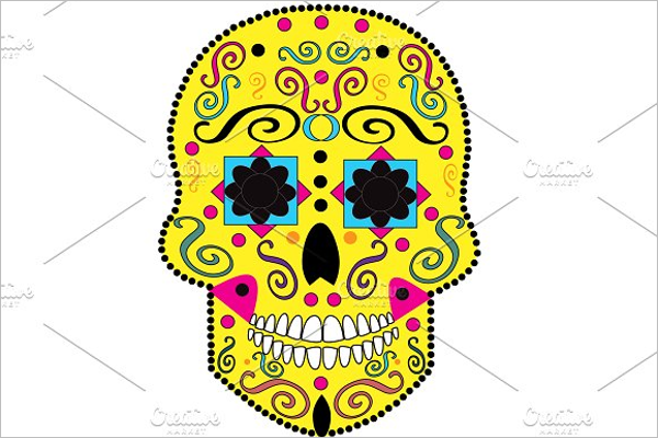 Fashion Skull Tattoo Design