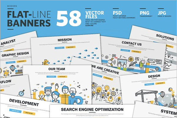 Flat Business Banner Design
