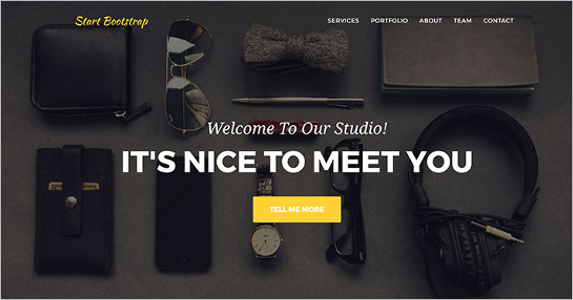 Free Stylish Bootstrap Landing Page Theme
