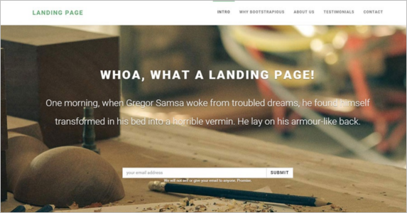 Fully Responsive Free Landing Page Theme