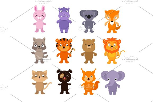 Funny cartoon Animals Designs
