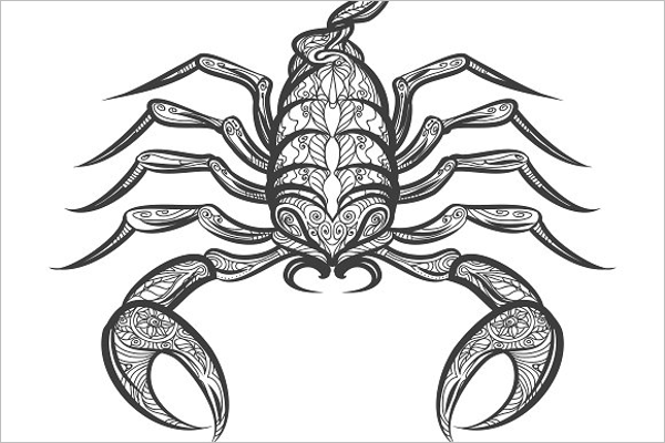 Scorpion Tattoo Design Templates || Free & Premium - Creativetemplate