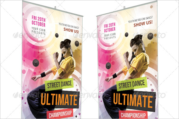 High Resolution Dance Banner Template