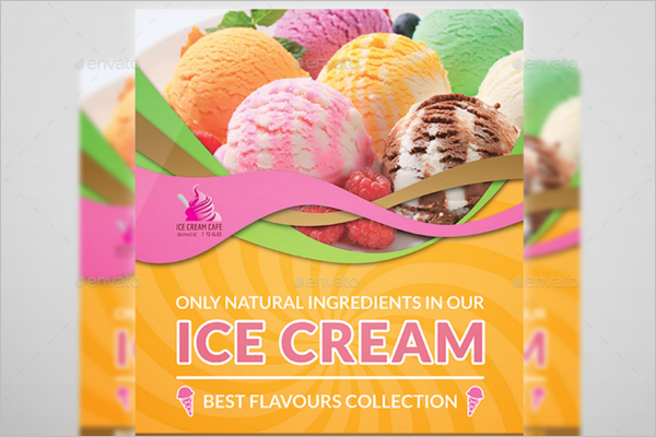 Ice Cream Advertising Template