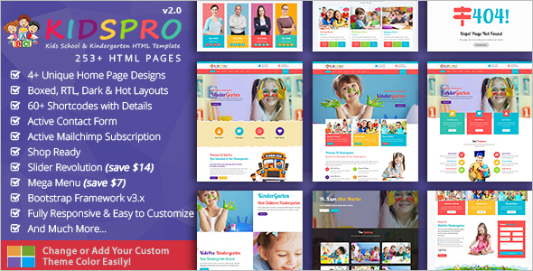 Kids Education HTML5 Template