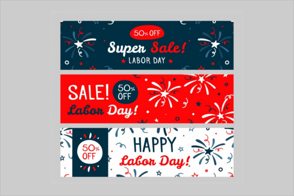 Labor Day Sale Banner Template